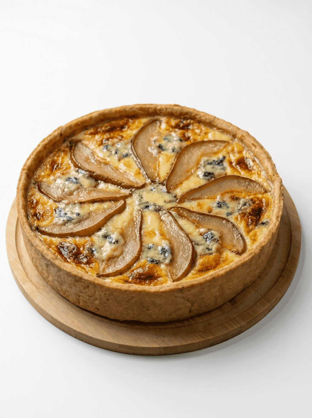 Caramelized Pear & Gorgonzola Quiche